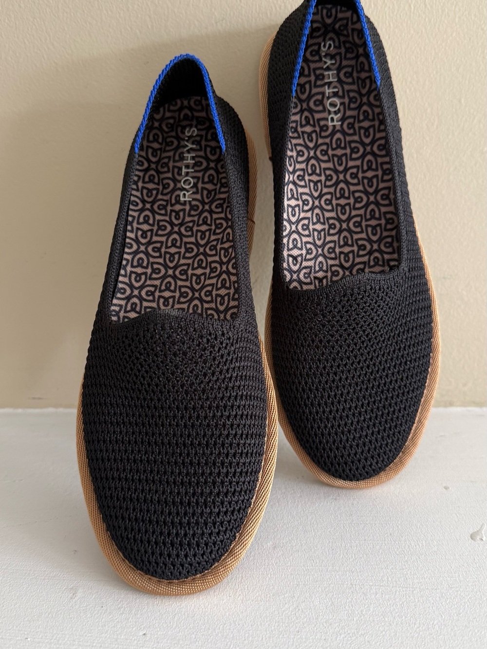 New In Box Rothy’s Cruiser Loafer In Black Raffia Knit Size 5 - Picture 8 of 12